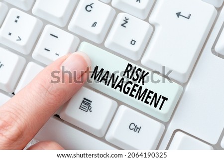 Inspiration showing sign Risk Management. Conceptual photo evaluation of financial hazards or problems with procedures Transcribing Online Voice Recordings, Typing And Recording Important Notes