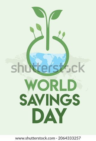 World savings day. vector illustration. great for card, banner and poster
