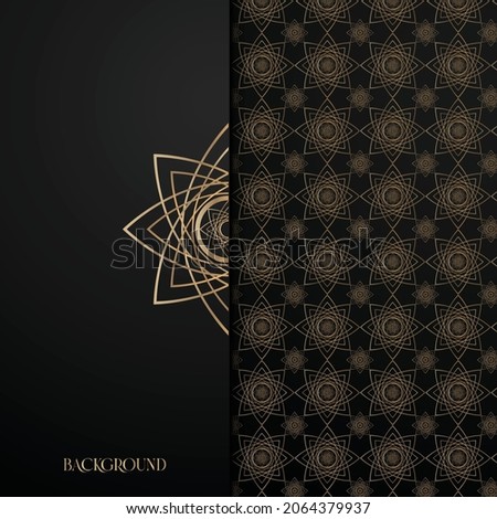 Luxury golden pettern background.Graphic design eliment for invitition background Premium Vactor