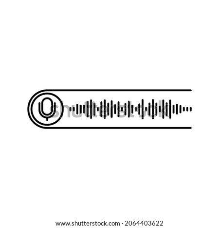 Voice messages icon. Voice messaging sign. editable color. vector illustration.