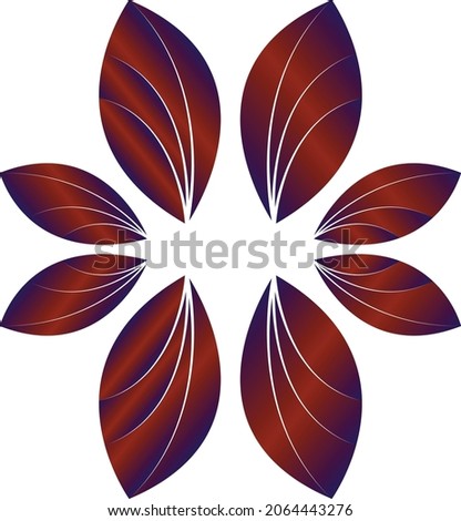 gradient leaf vector design. Illustrator EPS 10