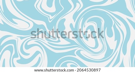 Blue marble acrylic seamless pattern, water texture, watercolor marble background. 