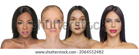  Different ethnicity women - Caucasian, African, Asian, Latina