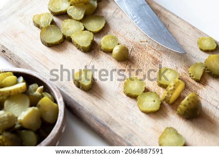 pickle vegetables at the kitchen