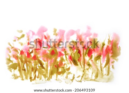 Summer flowers watercolor.flower watercolour.pink flower watercolor.pink flower painting.pink flower watercolor drawing.pink flower watercolor background.beautiful pink watercolor flower. 