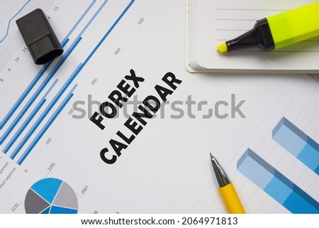  FOREX CALENDAR sign on the page. 
