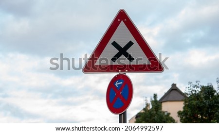 traffic sign no right of way in germany