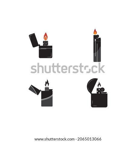 Gas Lighter vector icon illustration design,symbol and background.