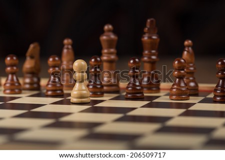 Chess board and figures