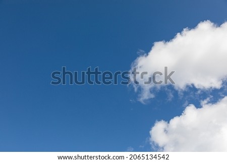 Beautiful Blue Sky Background Template With Some Space for Input Text and Message