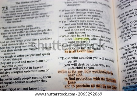 Bible verses psalms Good news translation 