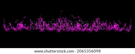 long purple lights on black background