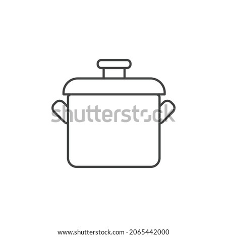 Pot icon isolated vector illustration, Steam Pot Icon