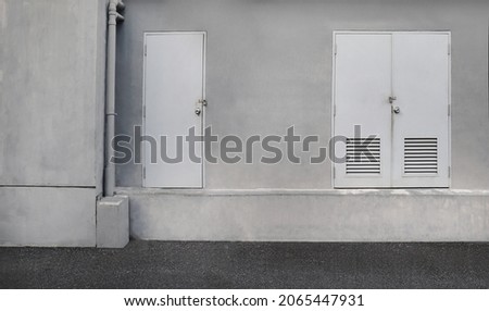 Back entrance, storage room , circuit board control room