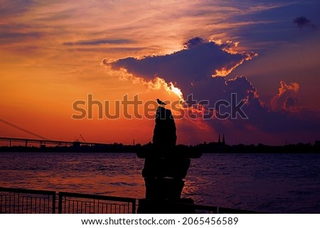 A beautiful image of a mysterious sunset; perfect for background