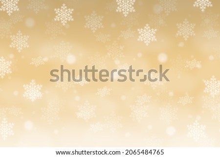 Christmas background pattern card golden Gold wallpaper with copyspace copy space snowflakes