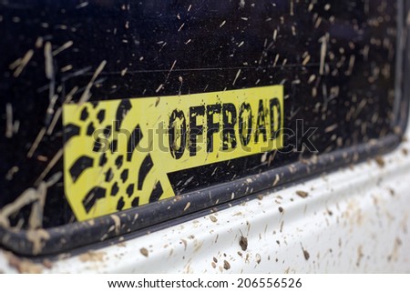 Muddy Off Road Sticker