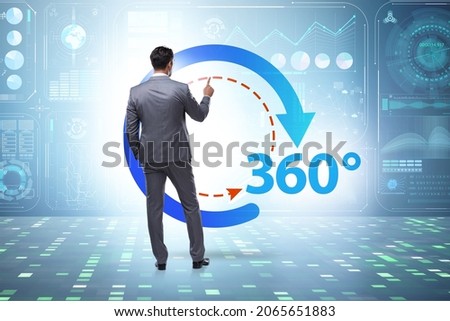 360 degree customer view for marketing purposes Royalty-Free Stock Photo #2065651883