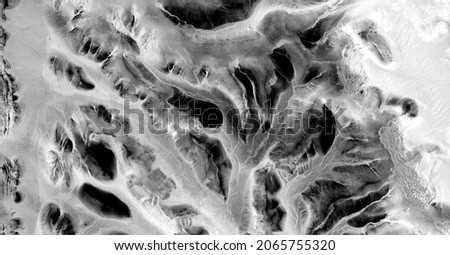 the milk of life,  abstract photography of the deserts of Africa from the air in black and white, aerial view of desert  Genre: Abstract Naturalism, from the abstract to the figurative, 
