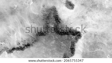 the creation,  abstract photography of the deserts of Africa from the air in black and white, aerial view of desert  Genre: Abstract Naturalism, from the abstract to the figurative, 