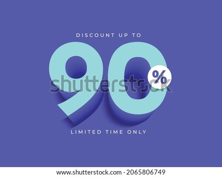 3d illustrations. discount up to 90% off special offer Royalty-Free Stock Photo #2065806749