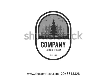 Forest logo designs, silhouette park adventure