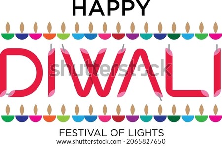Diya lamp with fire work for Diwali, Deepavali or Dipavali, the indian festival of lights