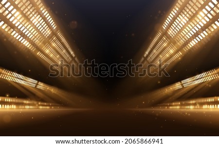 Abstract golden light rays background Royalty-Free Stock Photo #2065866941