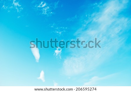 soft blue sky
