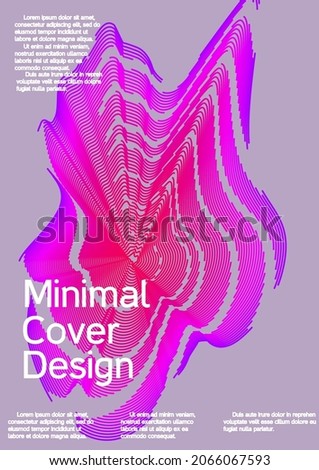 Minimum vector coverage. Creative background from abstract lines to create a fashionable abstract cover, banner, poster, booklet.