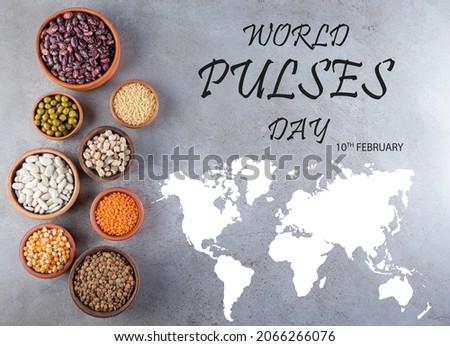 World Pulses Day poster design Royalty-Free Stock Photo #2066266076