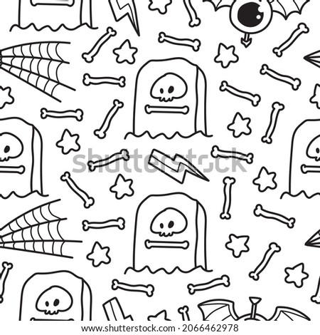 halloween pattern designs illustration for clothing, wallpapers, backgrounds, posters, books, banners and more