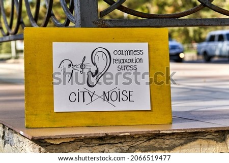 Stop that loud noise. Noise reduction concept.