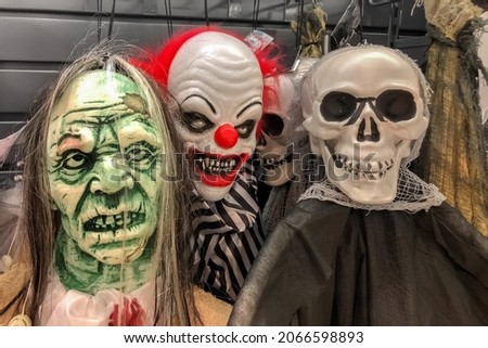Zombie clown skeleton Halloween Costume Store