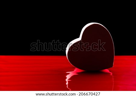 Close up photograph of a heart for valentine's day