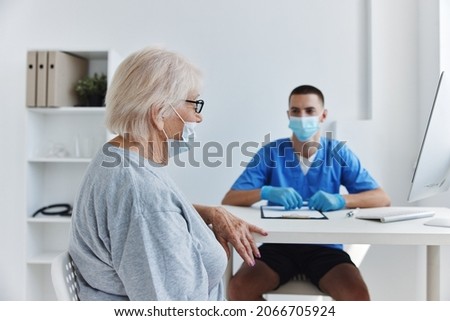 elderly patient hospital examination checkup