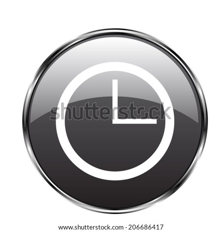 clock icon  - vector button
