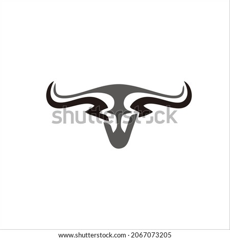 bull logo design for your company identity, brand and icon