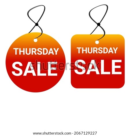 Thursday sale sticker icon promotion