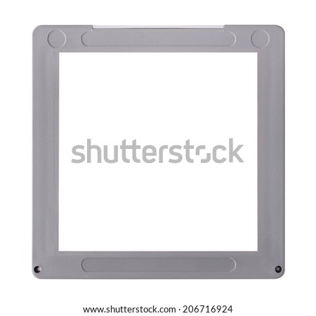 medium format slide frame isolated on a white background 