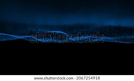 Abstract Blue Technology 4K Futuristic  Background 
