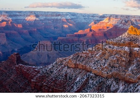 Winter landscape in Grand Canyon National Park, United States Of America Royalty-Free Stock Photo #2067323315