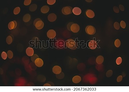unfocused garland lamps illumination bokeh effect horizontal background picture with muted colors 