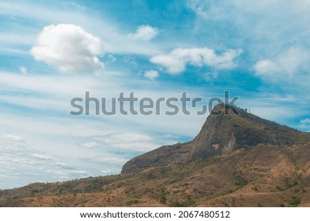 photo of a high mountain
