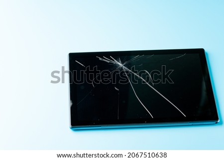 Tablet Cracks.
Broken Tablet Screen.
