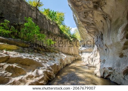 natural wonder cheile banitei or banitei gorges, near petrosani, hunedoara county, romania