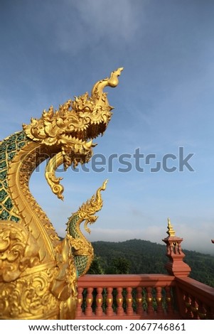 Wat Phra That Doi Phra Chan on the top hill of Doi Phra Chan mountain in Mae Tha, Lampang province, Thailand

