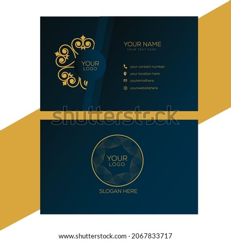 creative luxury business card design vector template
