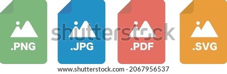 Data File PNG JPG PDF SVG Royalty-Free Stock Photo #2067956537