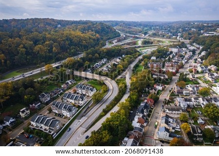 Aerial Drone of Conshohocken Pennsylvania 